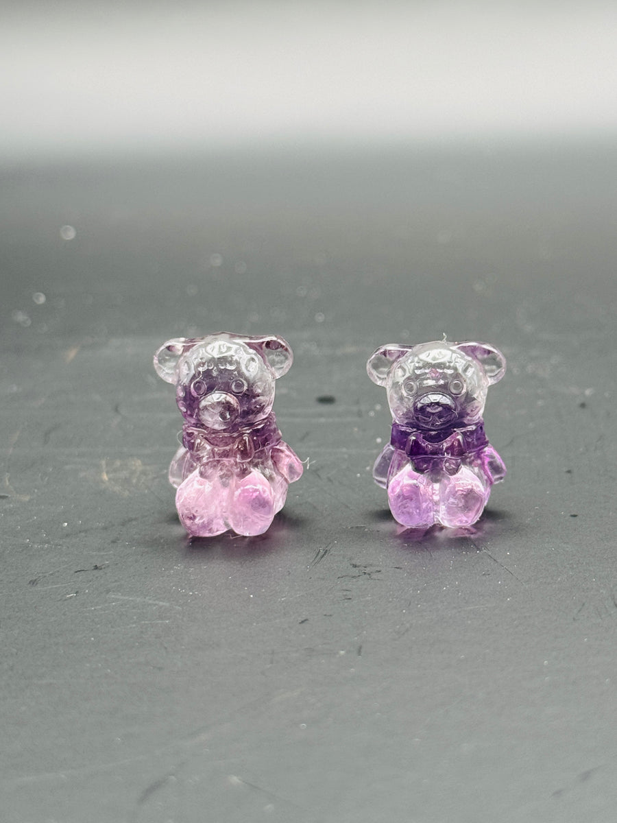 Amethyst Teddy Bear Carving