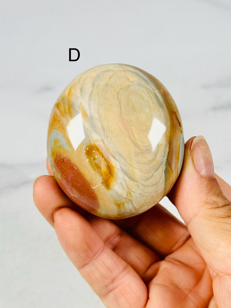 Polychrome Jasper Palm Stone