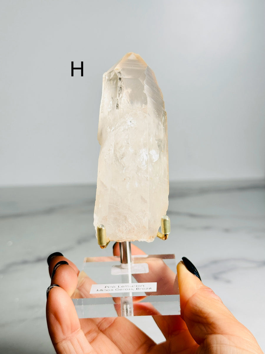 Raw Pink Lemurian Point