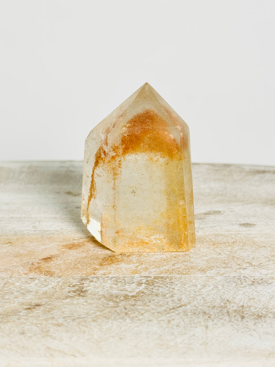 IMPERFECT Peach Phantom Garden Quartz Tower