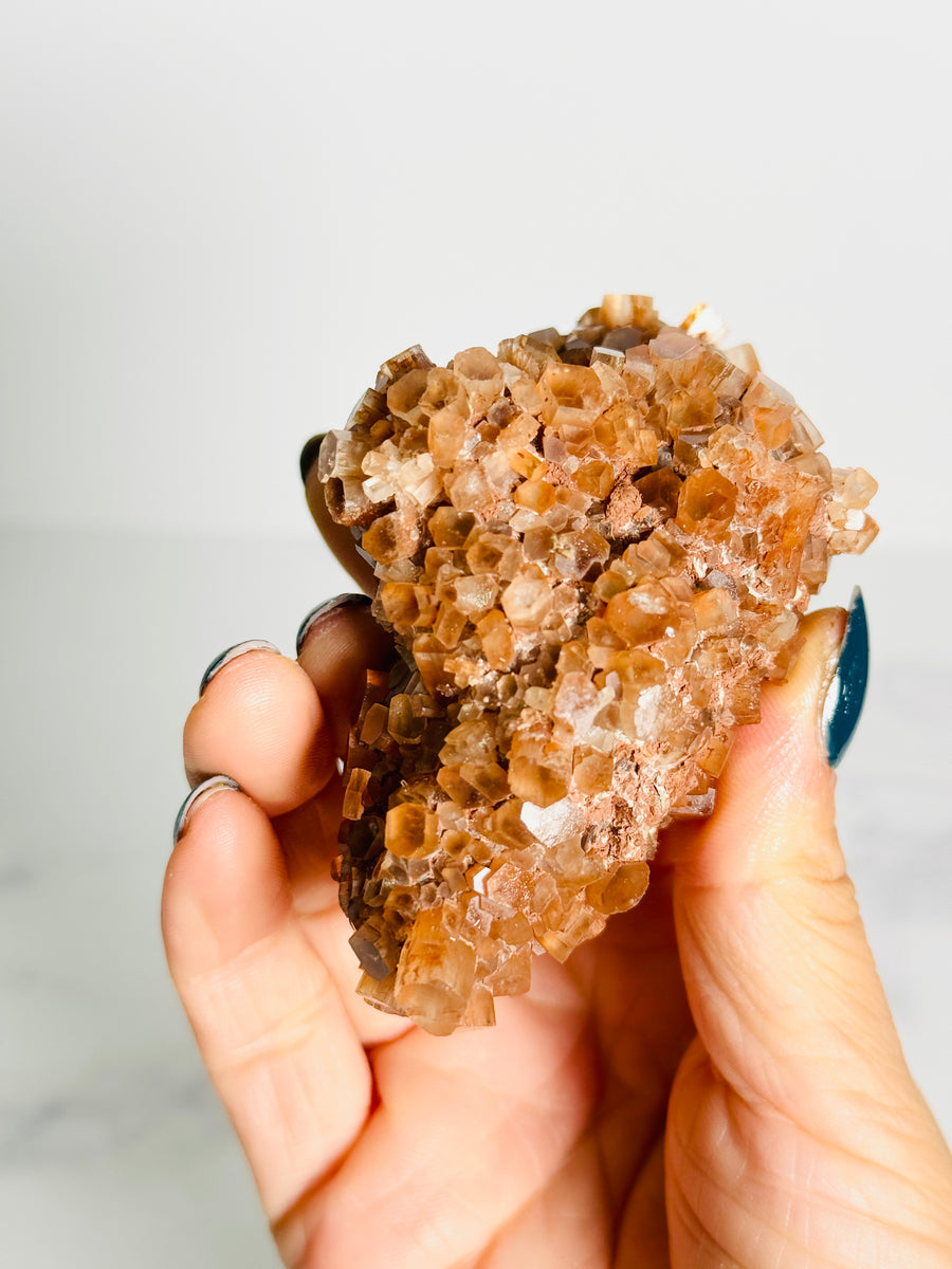 Red Aragonite Cluster