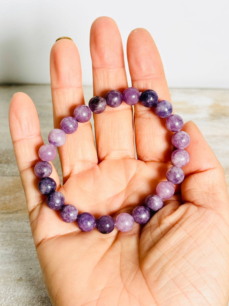 Lepidolite Bracelet for Calming, Balance, and Transformation