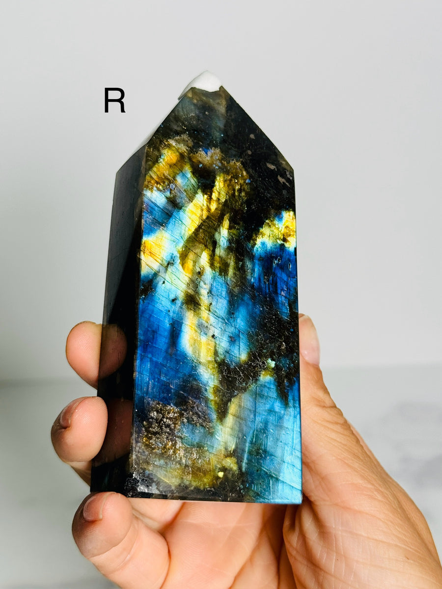 Full Flash Labradorite Tower