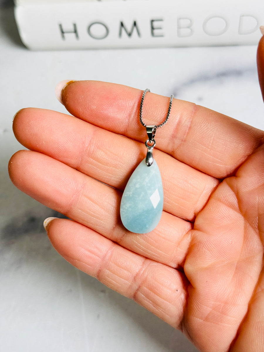 Faceted Teardrop Necklace