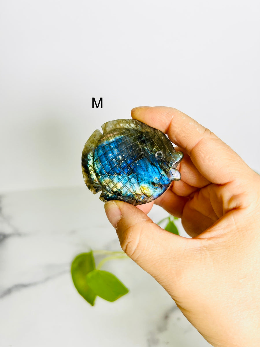 Labradorite Fish Carving