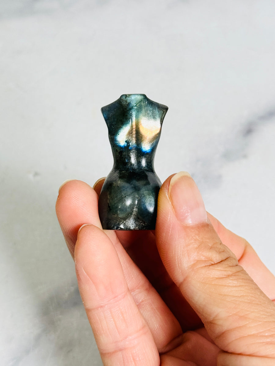 Labradorite Mini Goddess Body Carving