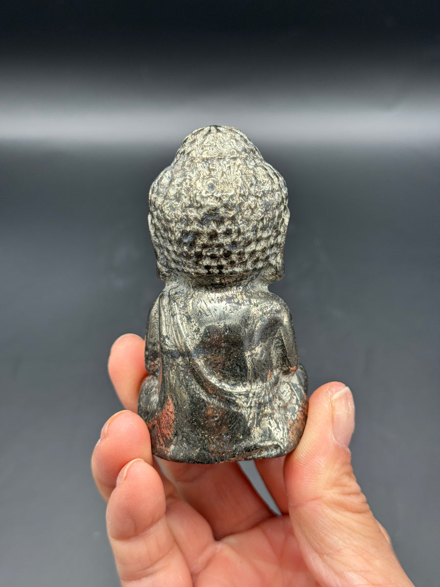 Pyrite Buddha Carving