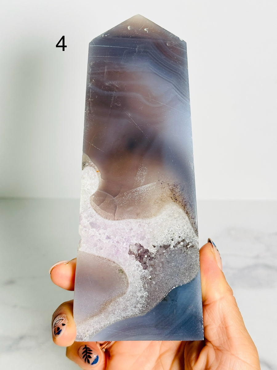 IMPERFECT Agate Quartz Tower