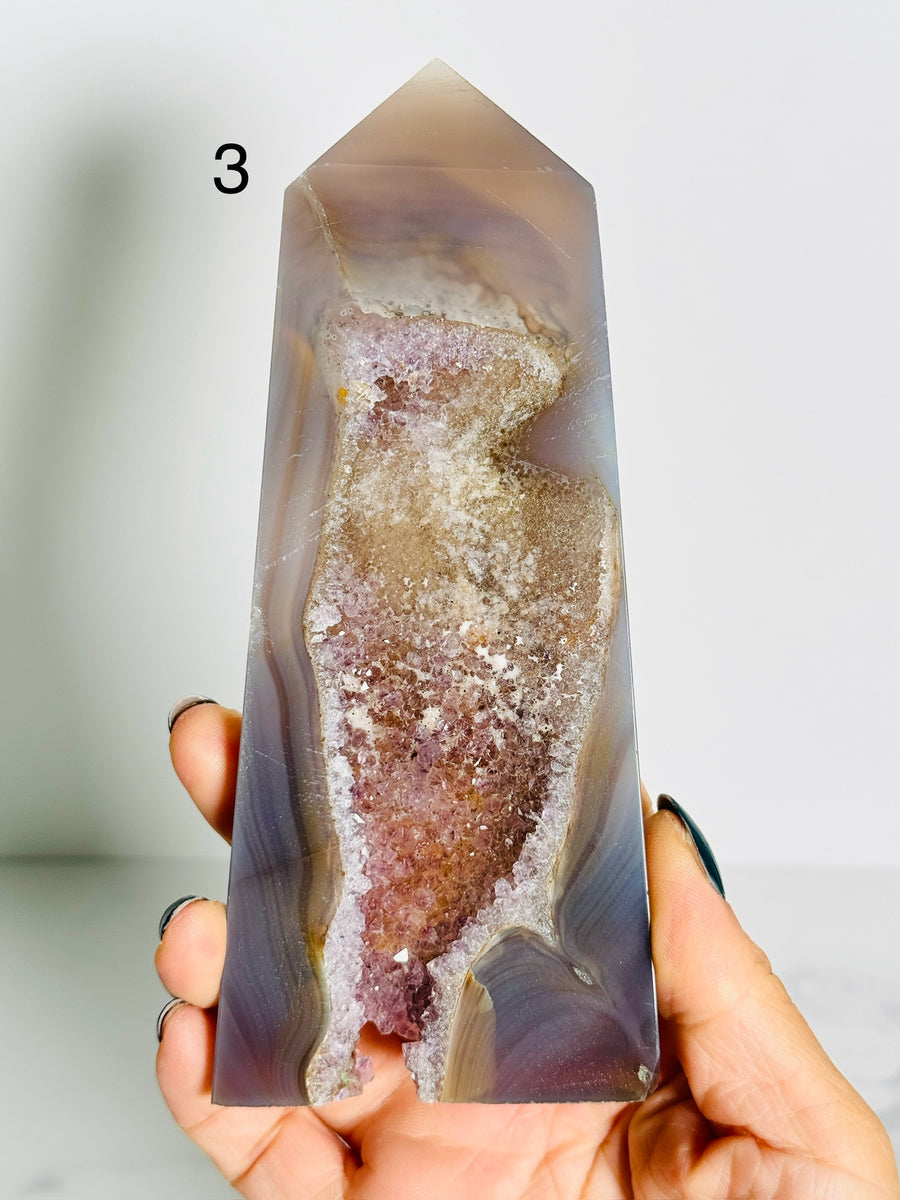 IMPERFECT Agate Quartz Tower