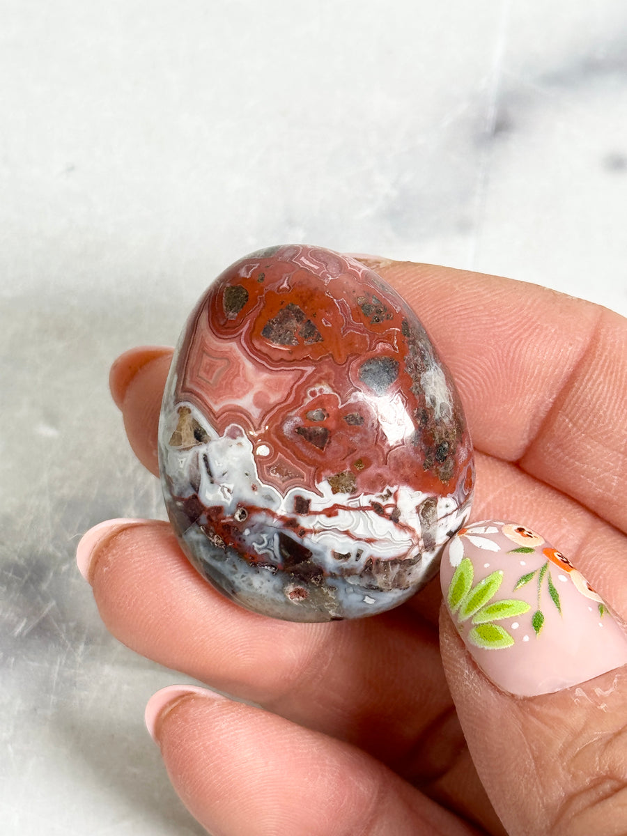 Mexican Crazy Lace Agate Tumbled Stone