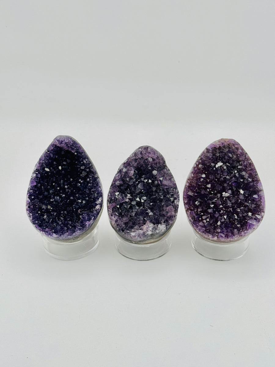Purple Amethyst Egg Carving