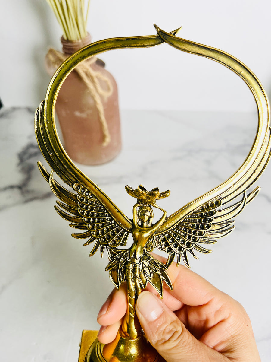 Gold Angel Sphere Holder