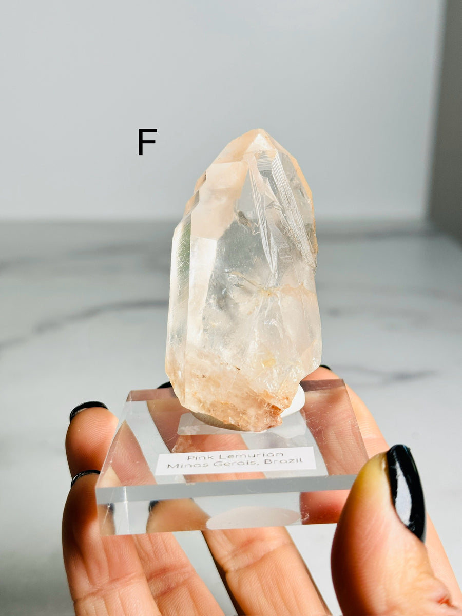 Raw Pink Lemurian Point