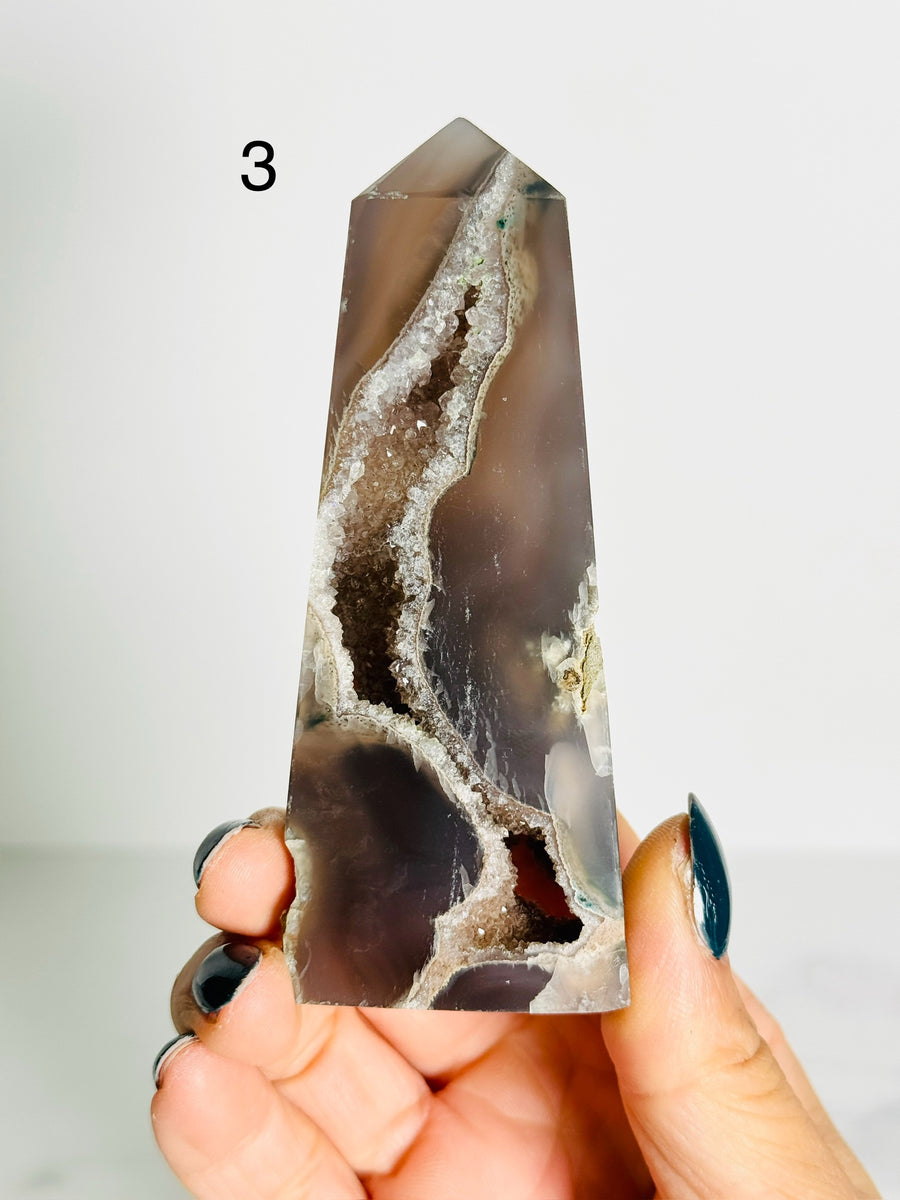 IMPERFECT Agate Quartz Tower