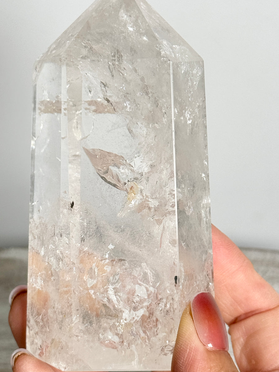 Clear Quartz Tower (imperfect tip)