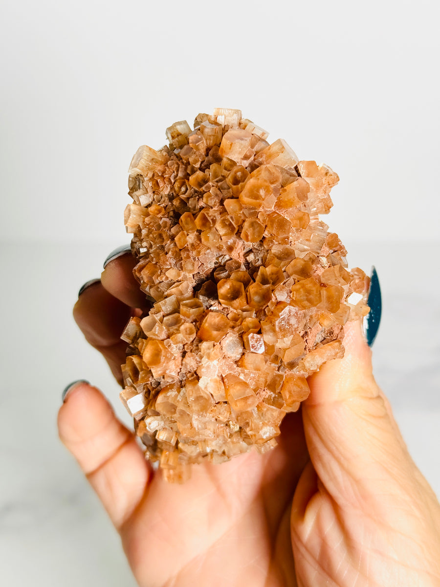 Red Aragonite Cluster