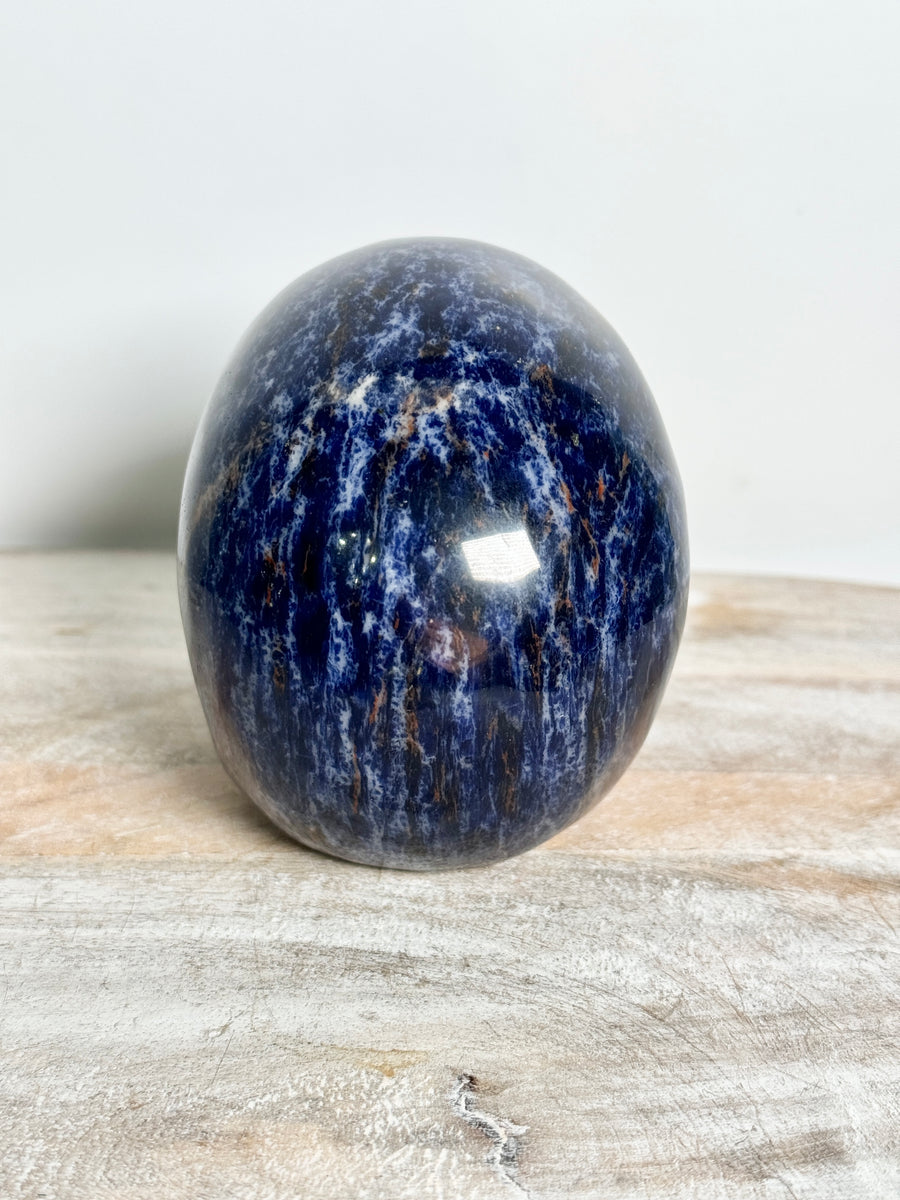 Sodalite Skull Carving