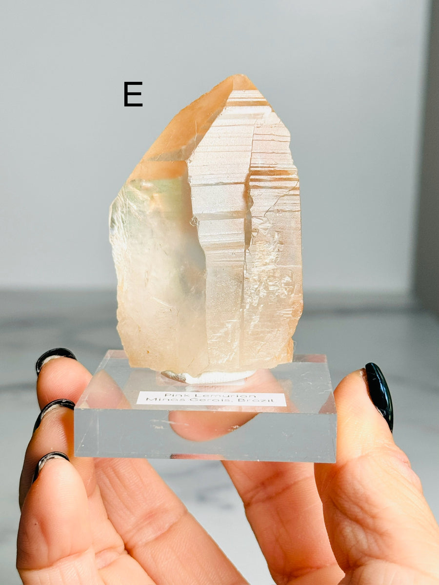 Raw Pink Lemurian Point