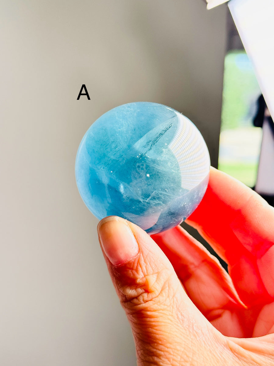 Blue Fluorite Sphere