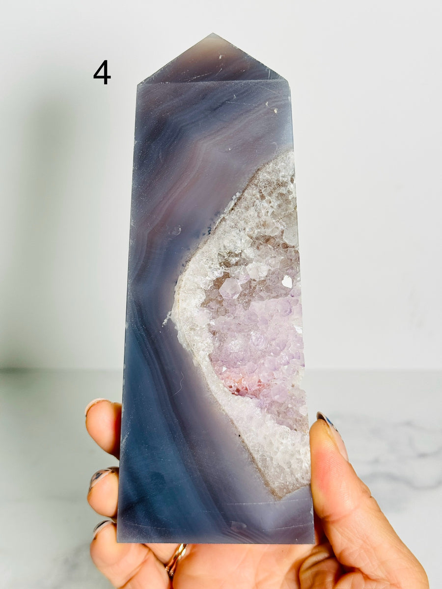 IMPERFECT Agate Quartz Tower