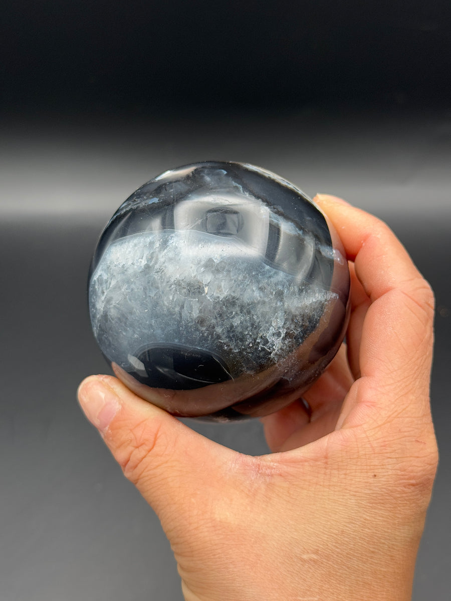 Volcano Agate Sphere (UV Reactive)