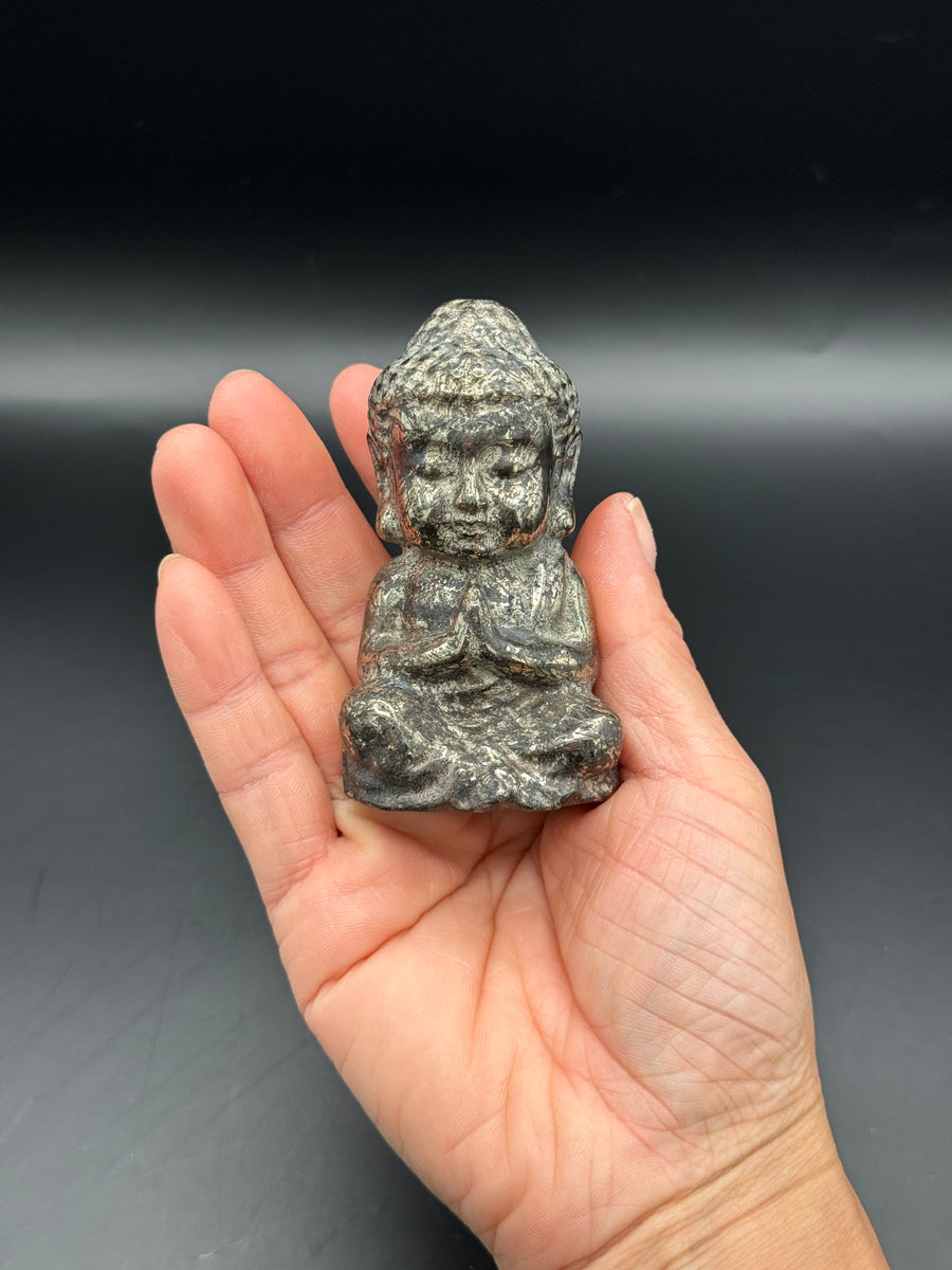 Pyrite Buddha Carving