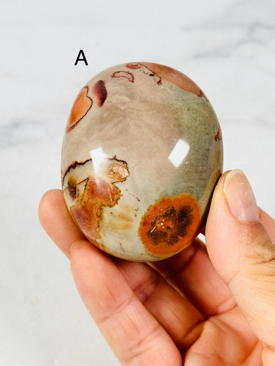 Polychrome Jasper Palm Stone