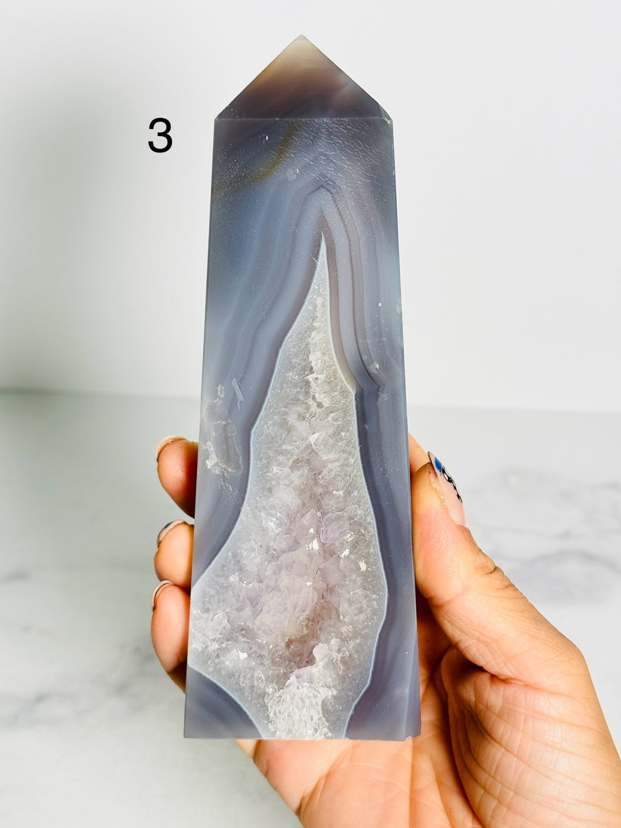 IMPERFECT Agate Quartz Tower