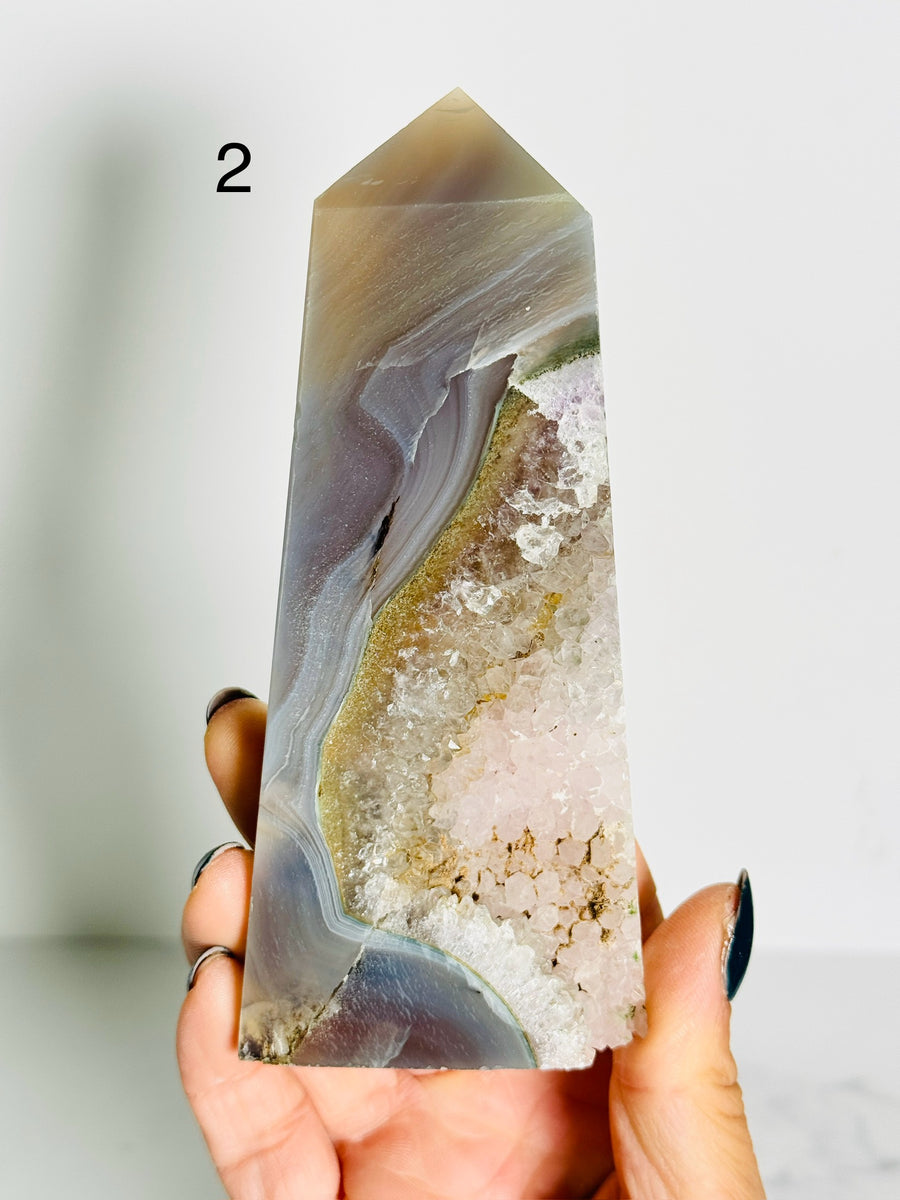 IMPERFECT Agate Quartz Tower