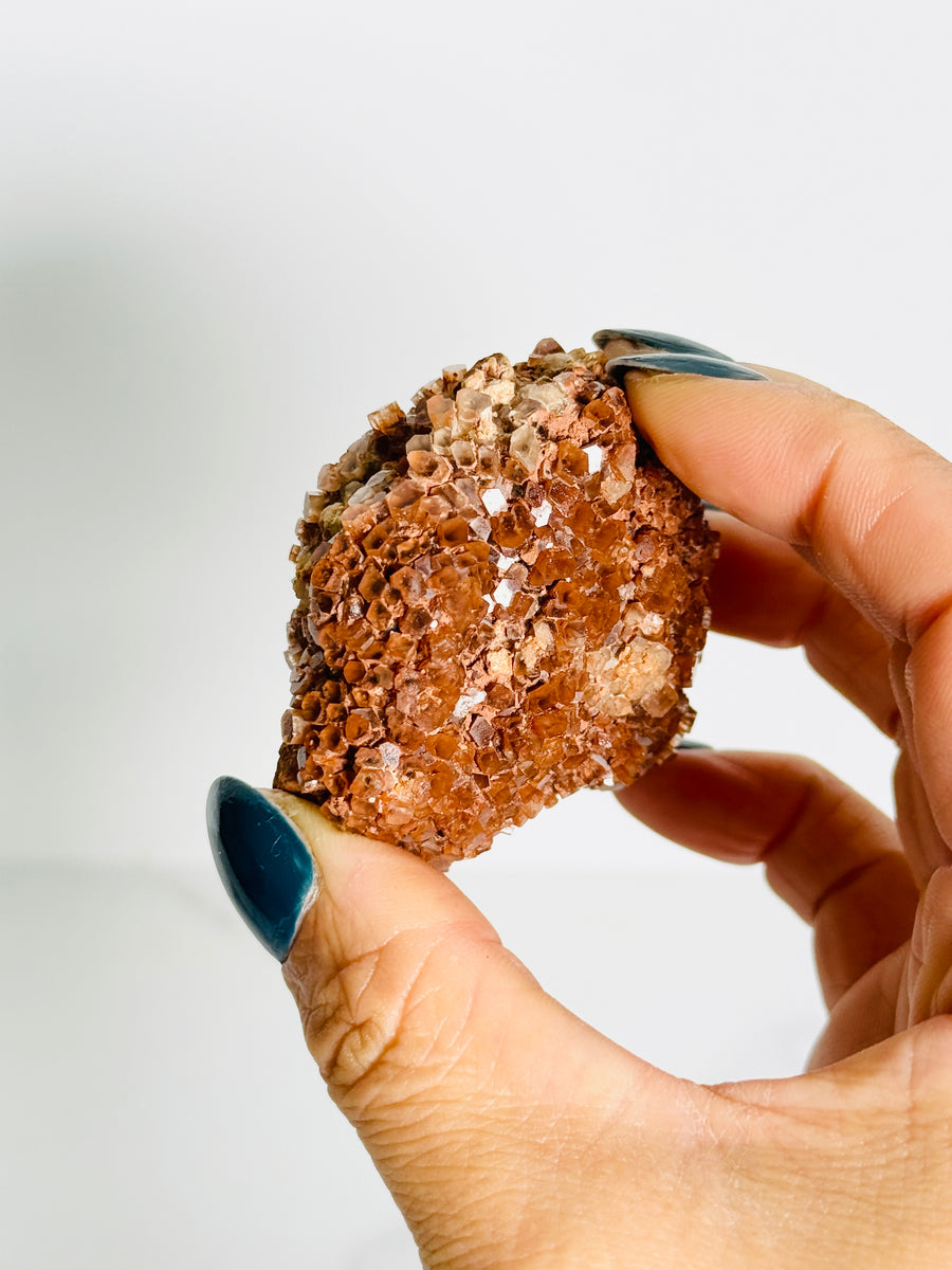 Red Aragonite Cluster