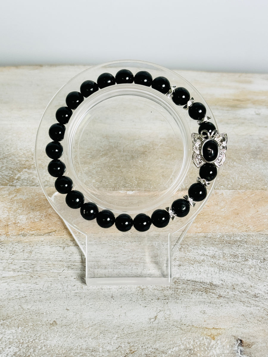 Hypetsthene Bracelet for Clarity, Protection, and Inner strength