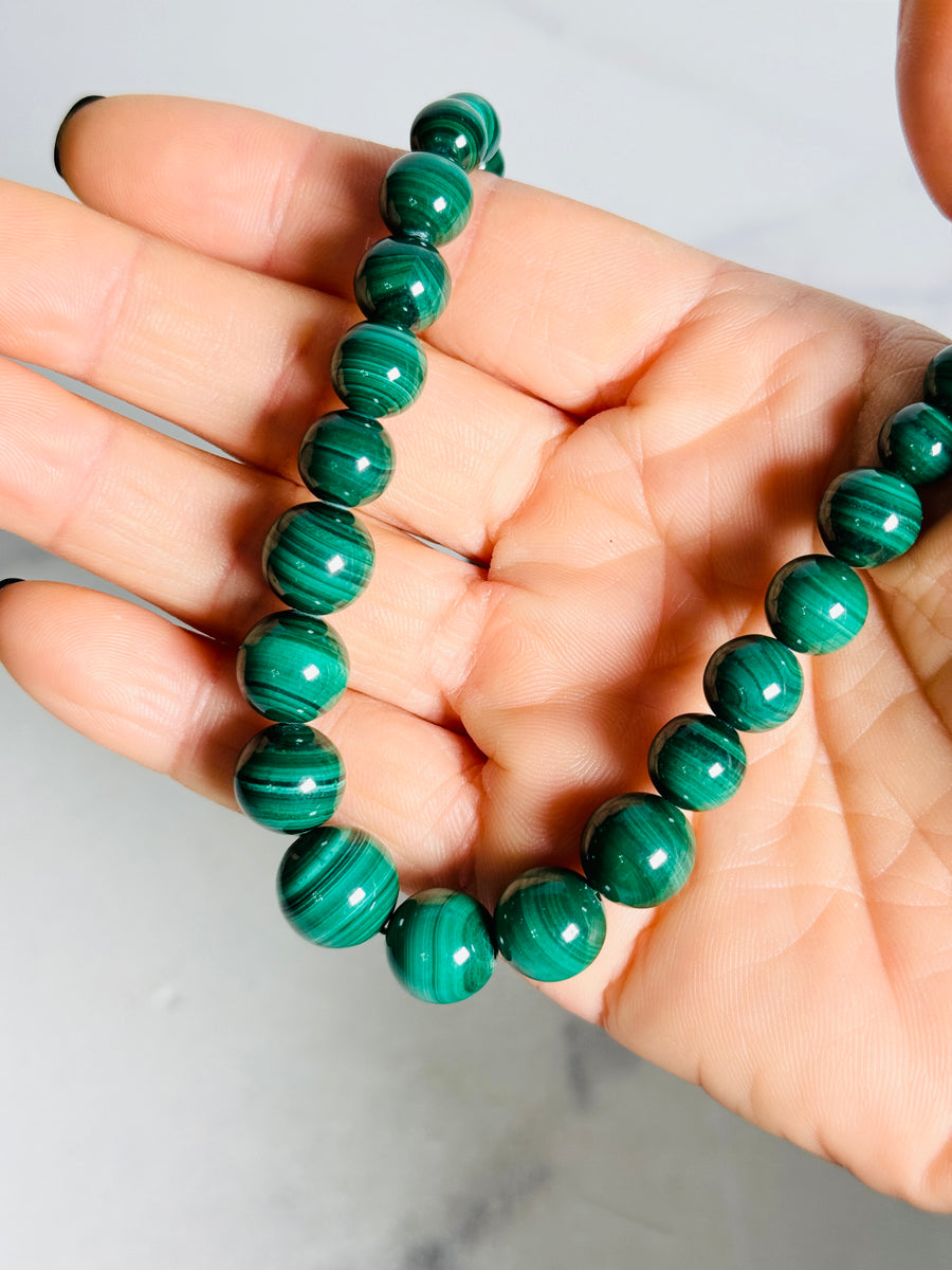 Malachite Bead Necklace