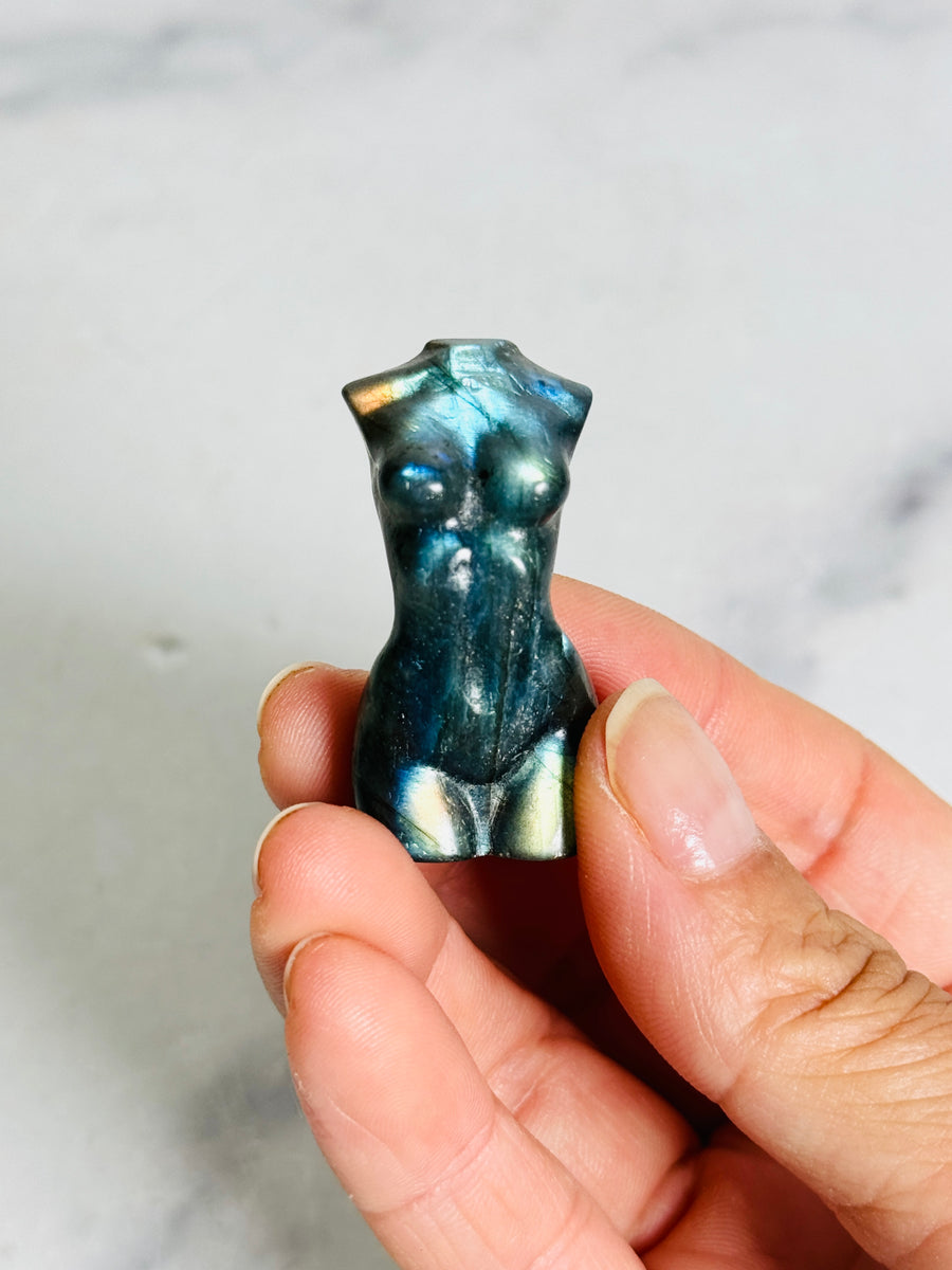 Labradorite Mini Goddess Body Carving