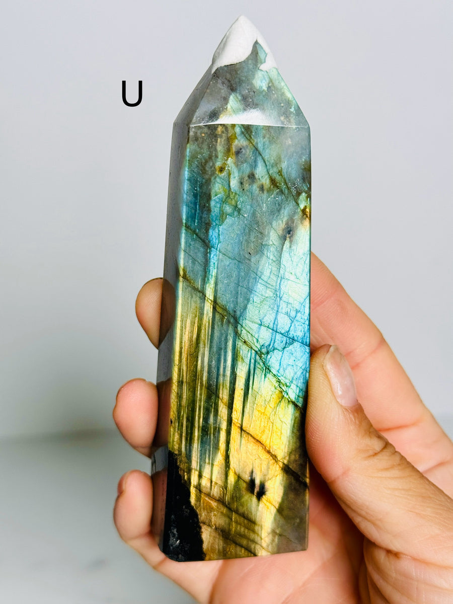 Full Flash Labradorite Tower