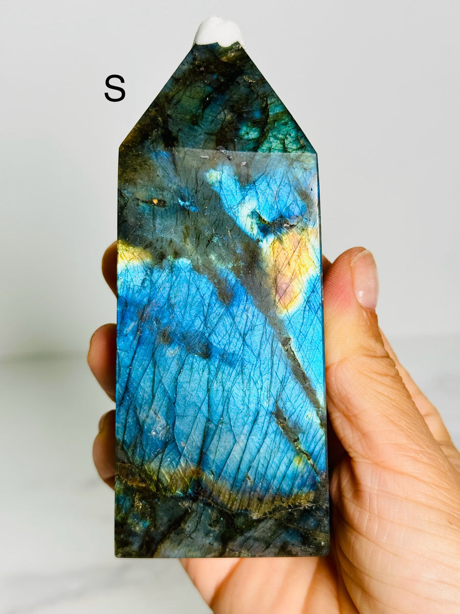 Full Flash Labradorite Tower