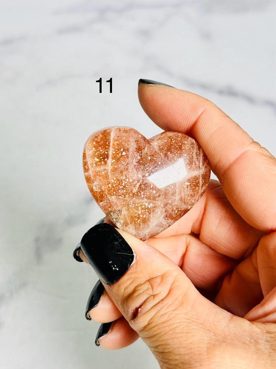 Arusha Sunstone Heart Carving