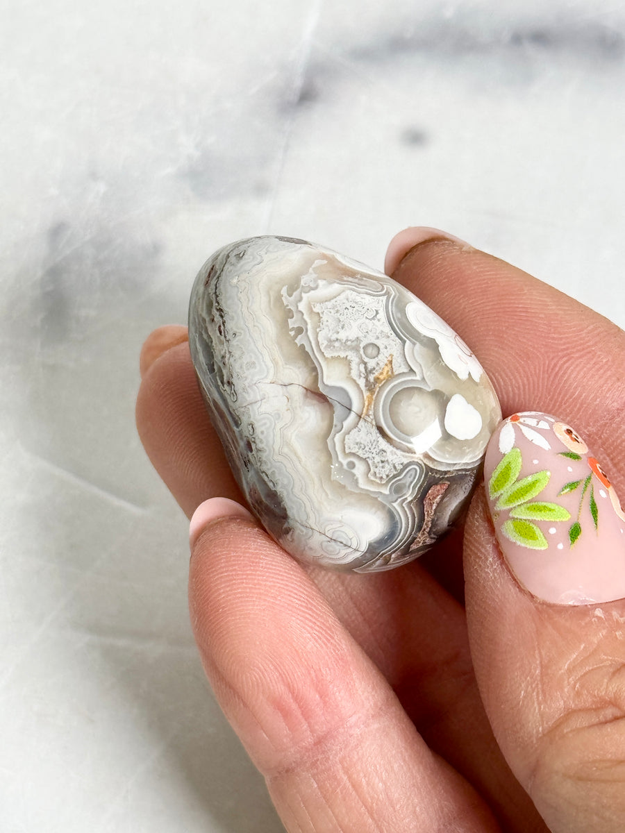 Mexican Crazy Lace Agate Tumbled Stone