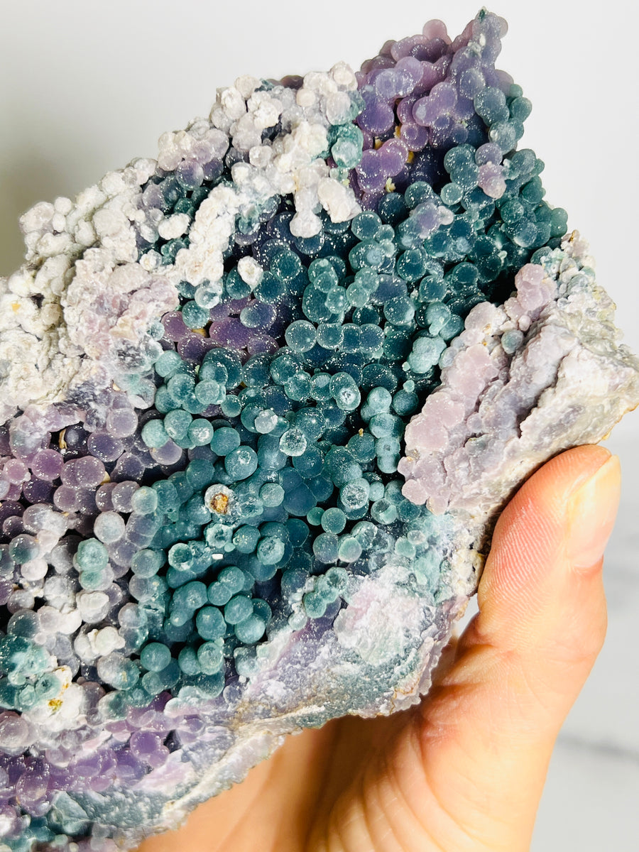 Large Sparkly Botryoidal Grape Agate Cluster