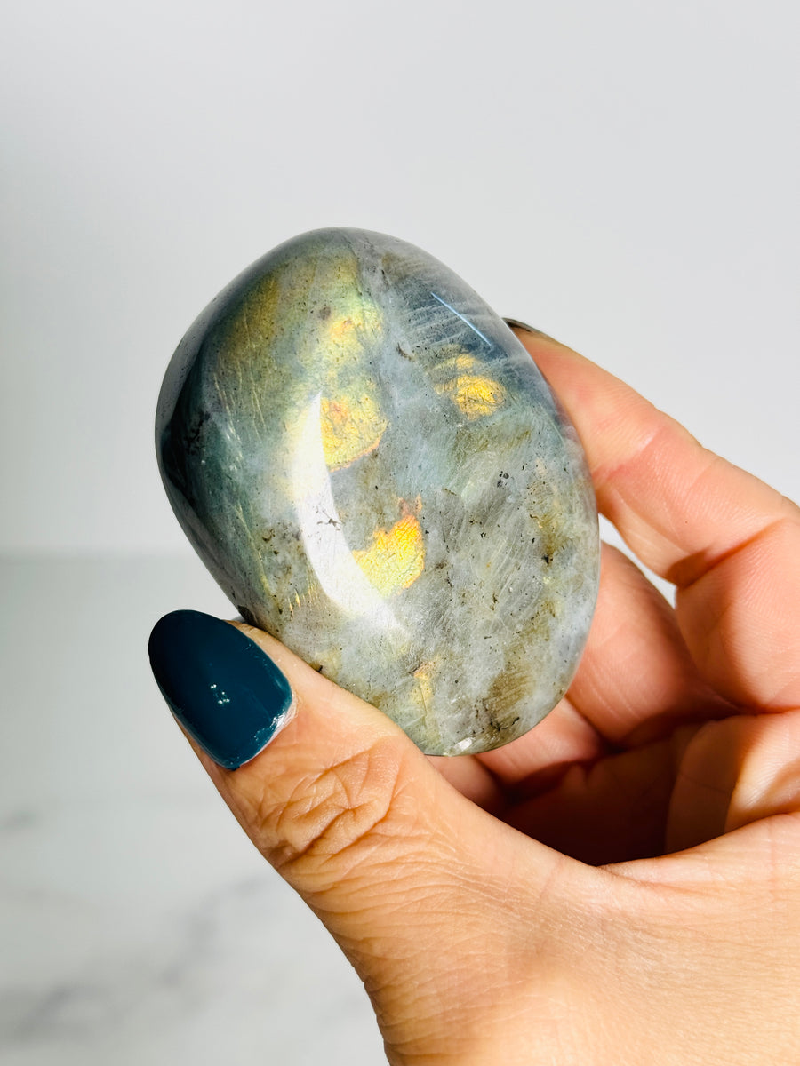 IMPERFECT Large Labradorite Palm Stone