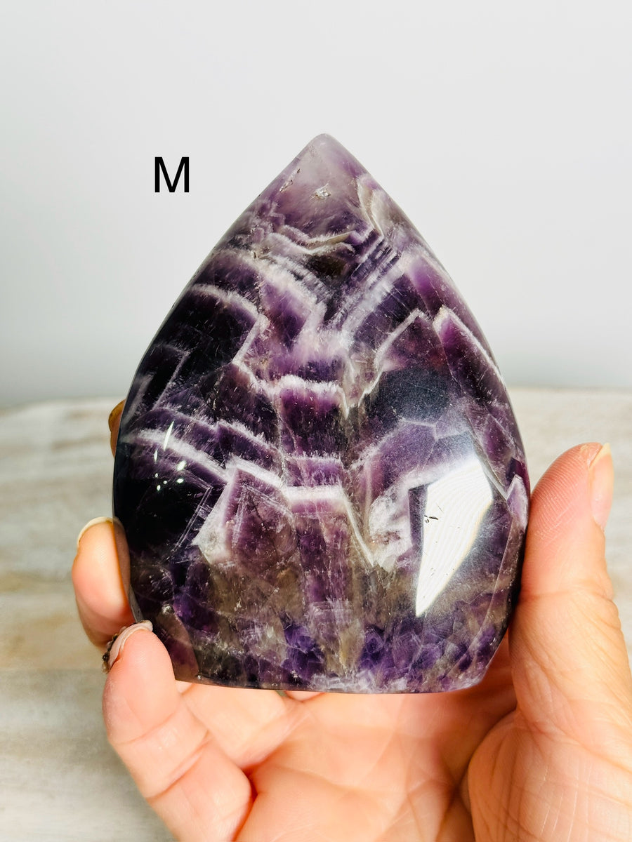 Dream Amethyst Flame Carving