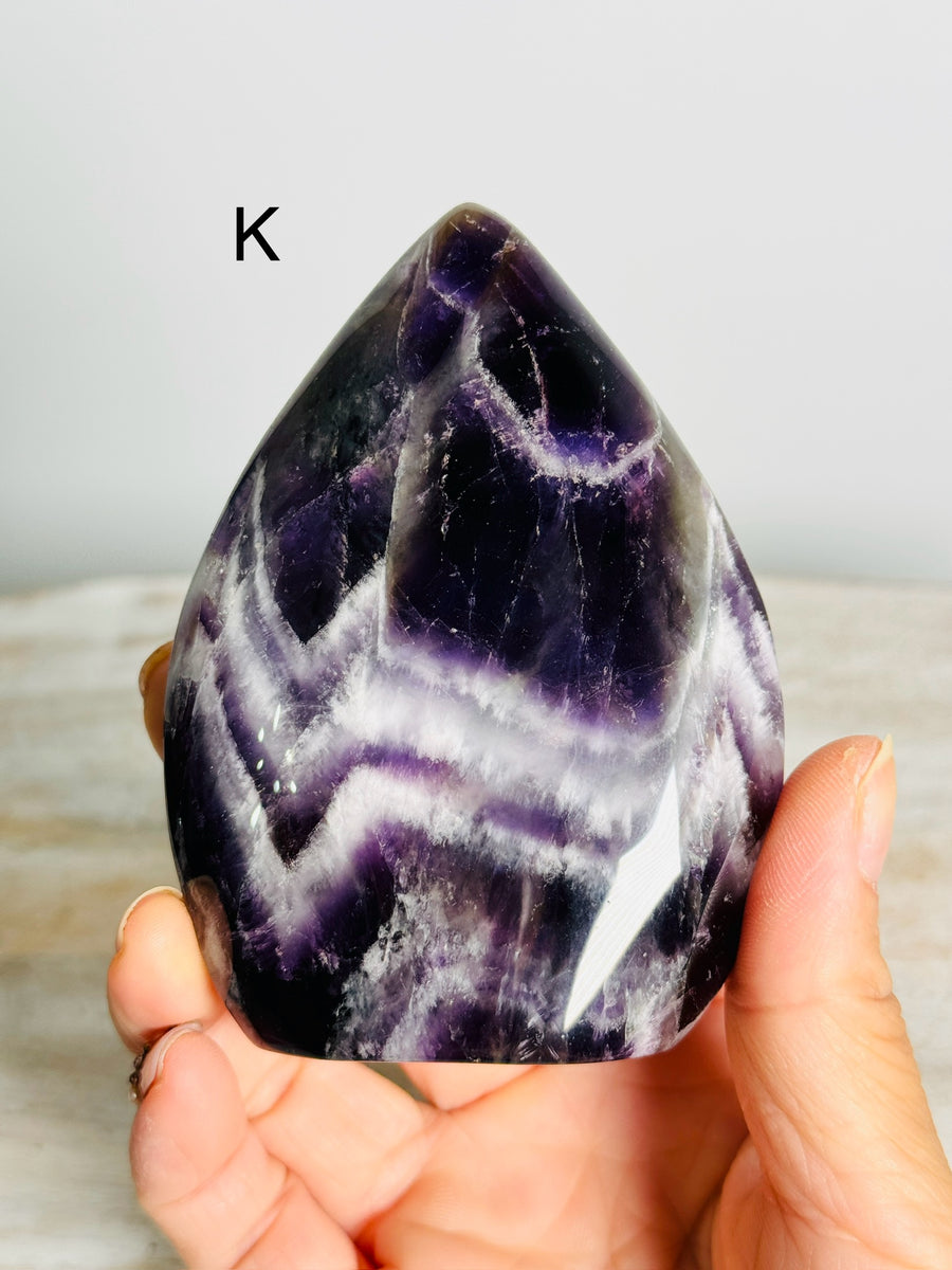 Dream Amethyst Flame Carving