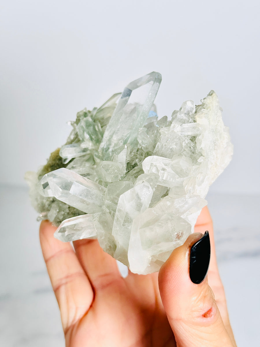 Himalayan Chlorite Quartz Cluster