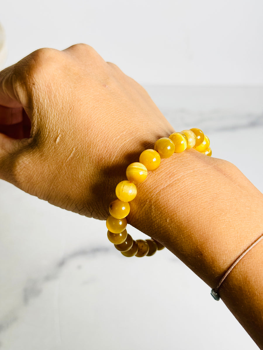 Yellow Tiger Eye Bracelet for Confidence & Courage