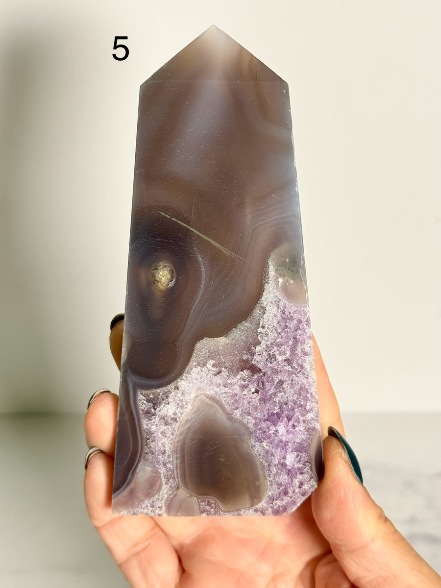 IMPERFECT Agate Quartz Tower