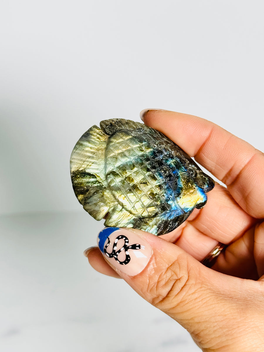 IMPERFECT Labradorite Fish Carving