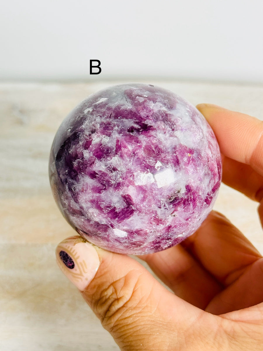 Lepidolite Sphere