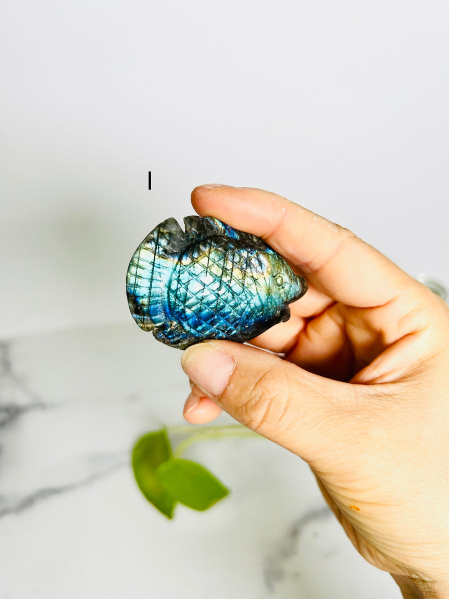 Labradorite Fish Carving