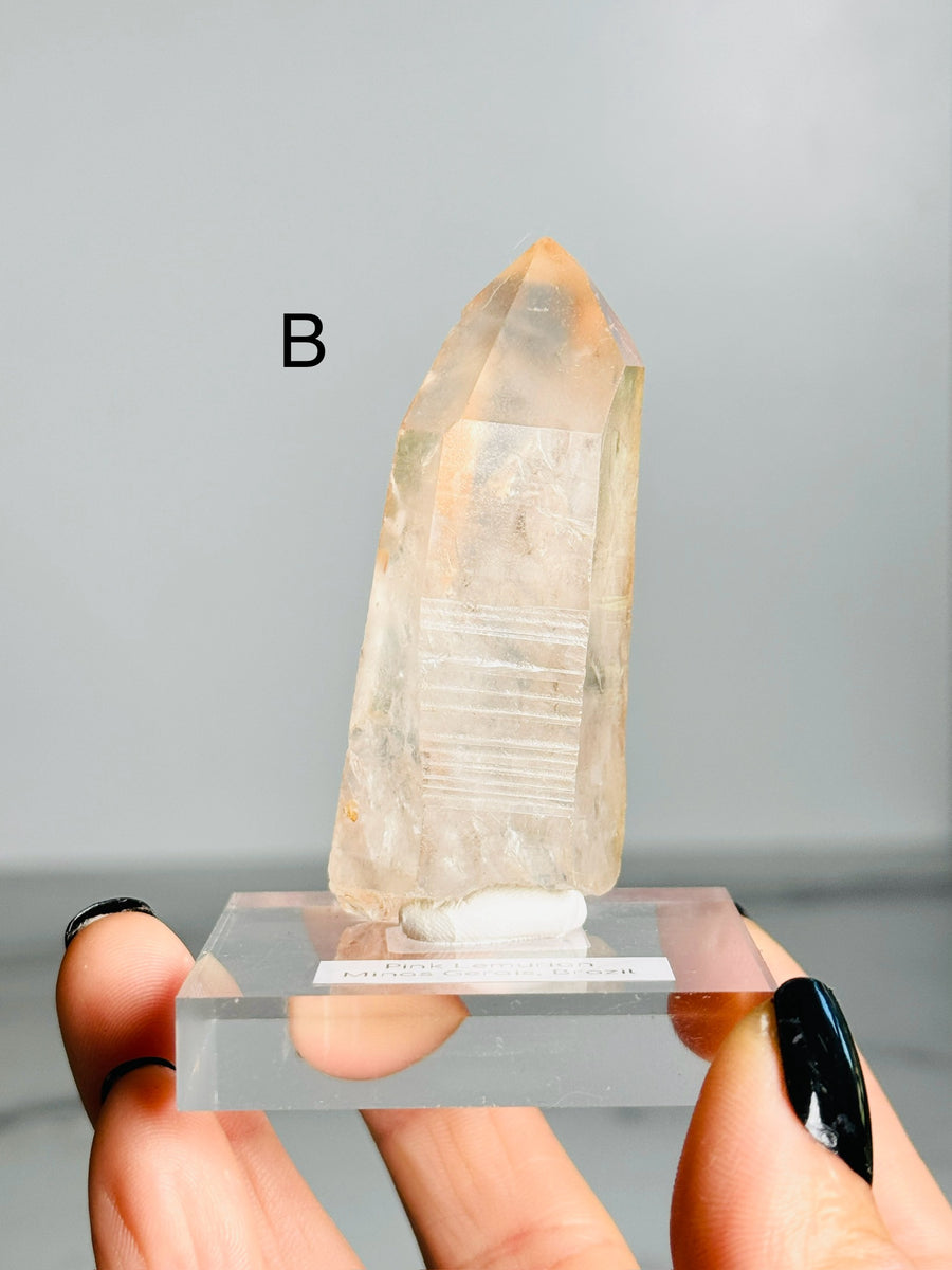 Raw Pink Lemurian Point