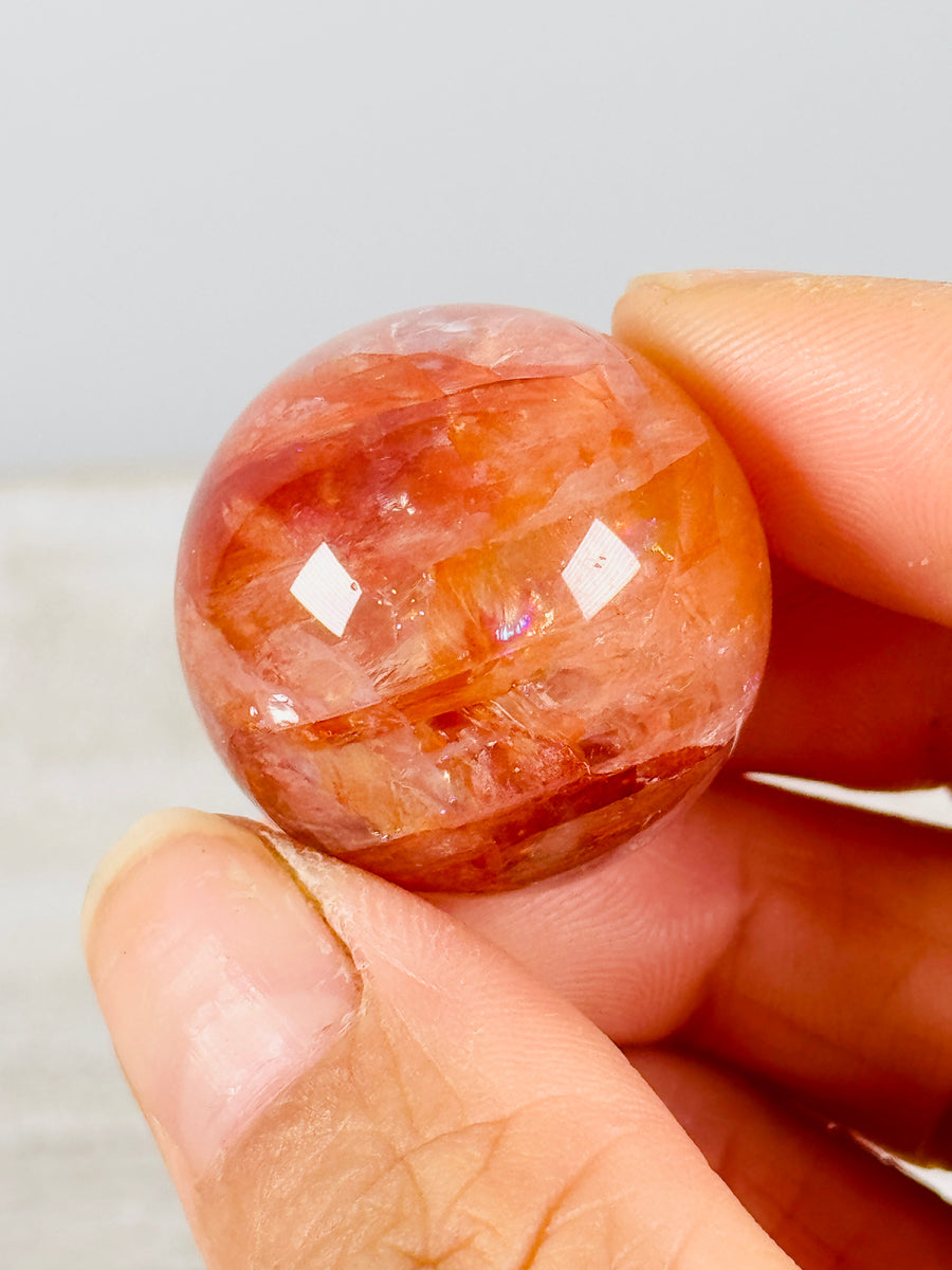 Fire Quartz Small Spheres