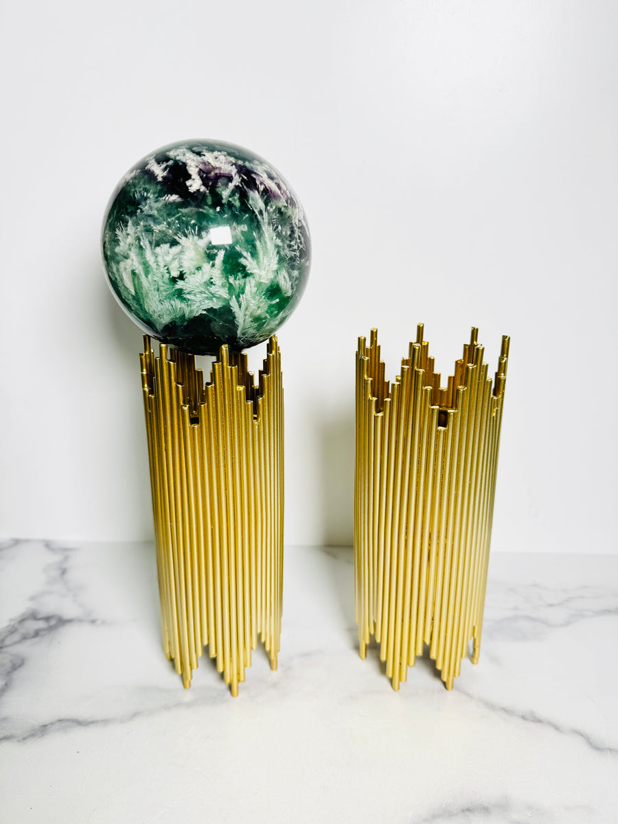 Large Gold Sphere Holder